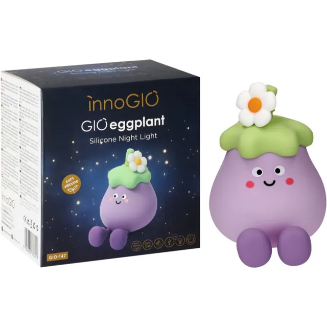 innoGIO GIOeggplant hämardatav laste LED-lamp 1 tk