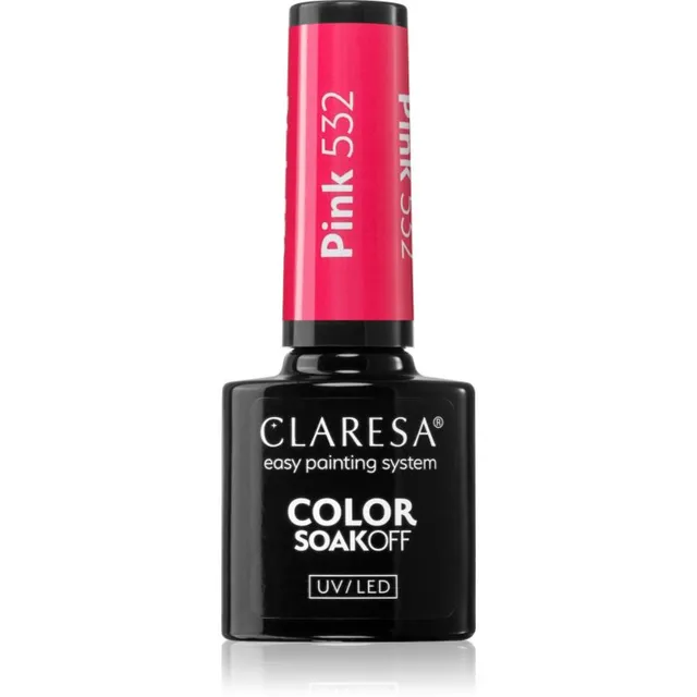 Claresa SoakOff UV/LED Color Sunny Garden Geelküünelakk varjund Pink 532 5 g