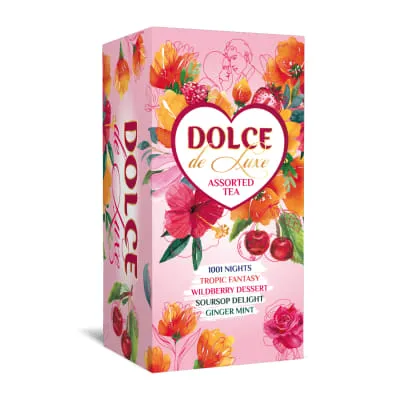 Tee komplekt must-roheline Dolce de Luxe 50g