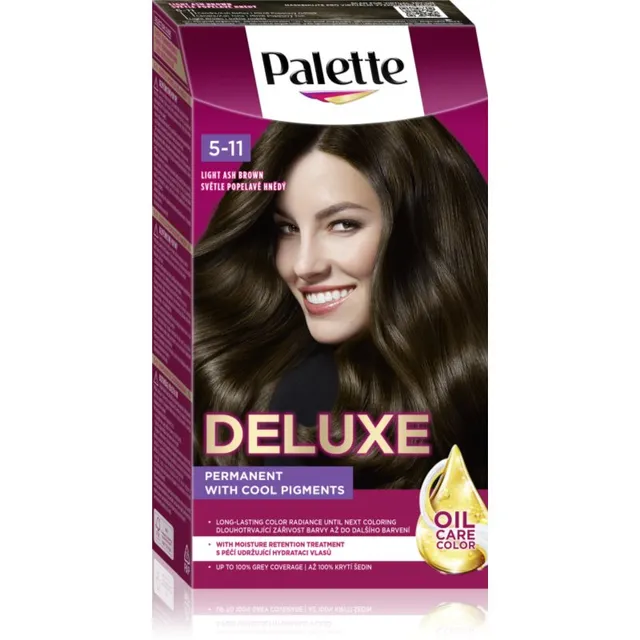 Schwarzkopf Palette Deluxe Püsijuuksevärv varjund 5-11 Light Ash Brown 1 tk