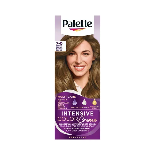 Püsivärv Intensive Color 7-0 keskmine blond, PALETTE, 1 tk