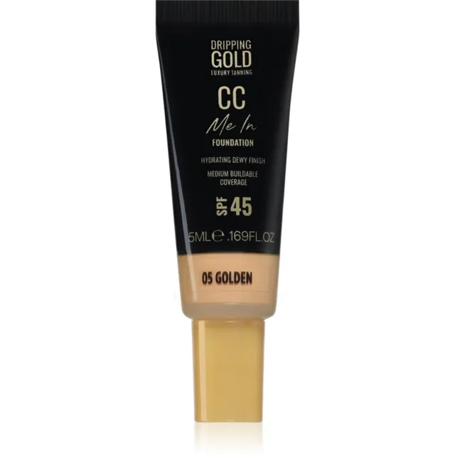Dripping Gold CC Me In Mini Trial Kerge jumestuskreem SPF 45 varjund Golden 05 5 ml