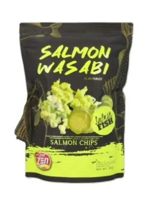 Zen Zen Lõhemaitselised Krõpsud Wasabiga 70g