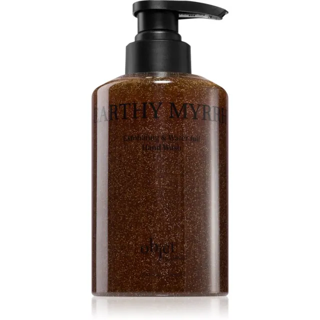 KUNDAL Objet Exfoliating & Waterfull Hand Wash Pehme käte vedelseep kooriva toimega lõhn Earthy Myrrh 380 ml