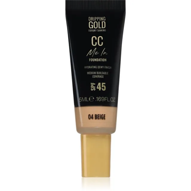 Dripping Gold CC Me In Mini Trial Kerge jumestuskreem SPF 45 varjund Beige 04 5 ml