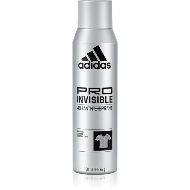 Adidas Pro Invisible Valgeid laike mitte jättev antiperspirant meestele 150 ml