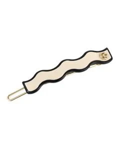 Juukseklamber Falecia Snap Clip Beige White