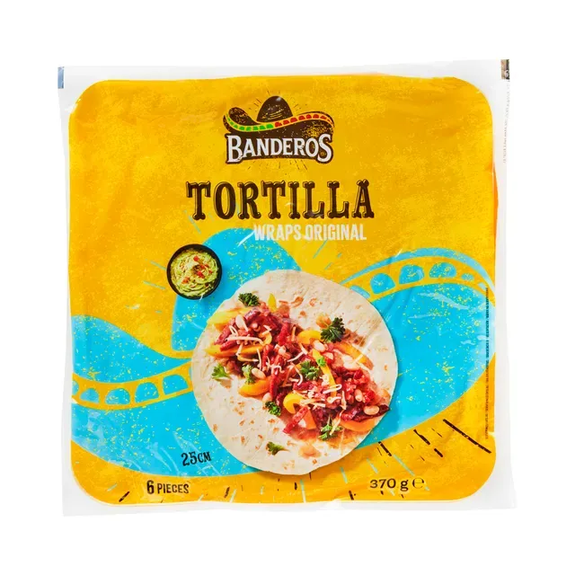 Nisutortilla 25 cm x 6 tk, BANDEROS, 370 g