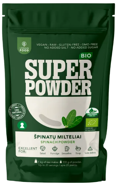Spinatipulber, ökoloogiline