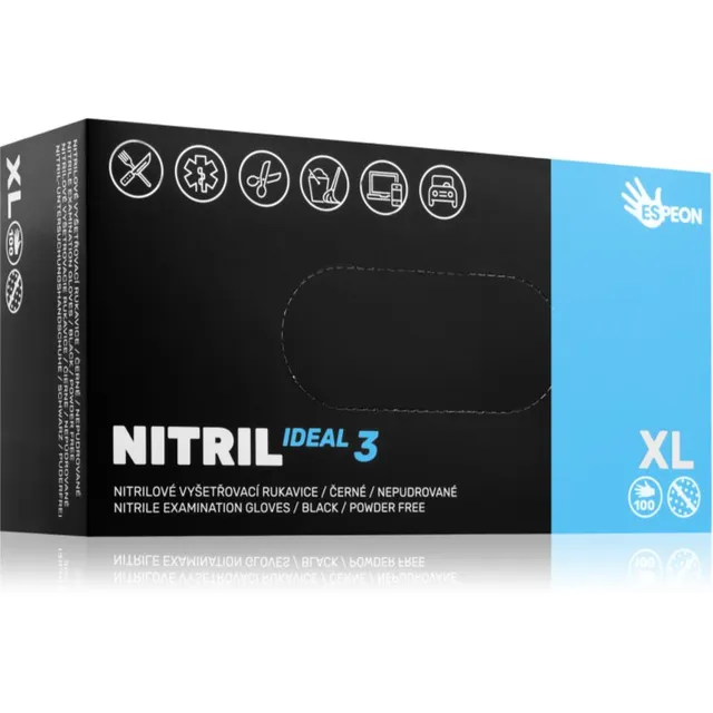 Espeon Nitril Ideal3 Examination Gloves Blue puudrita nitriilist protseduuri- ja kaitsekindad suurus XL 100 tk
