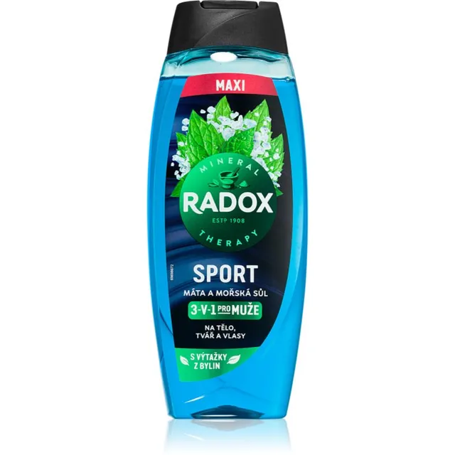 Radox Mineral Therapy Dušigeel meestele maksi Mint & Sea Salt 450 ml