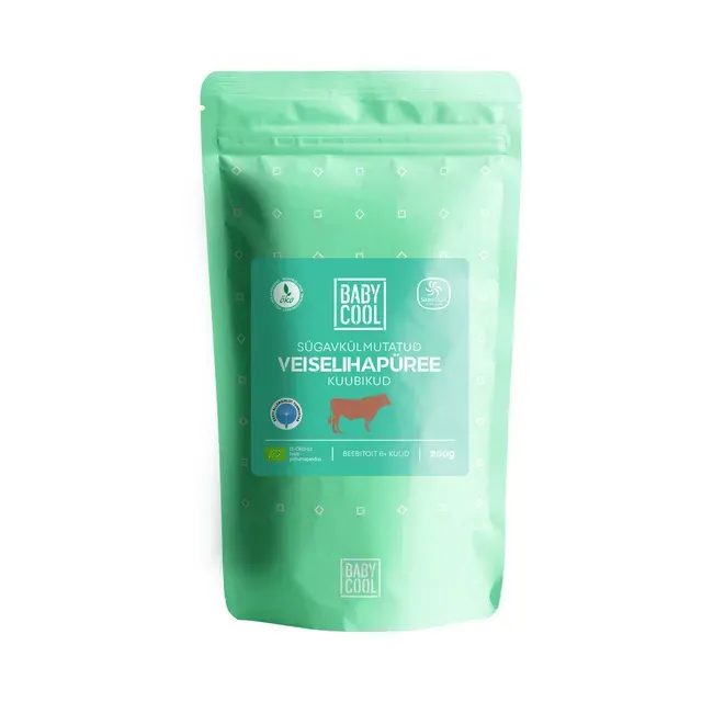 Sügavkülmutatud veiselihapüree kuubikud 200g, BABYCOOL,