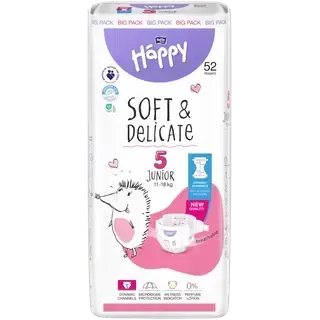 Happy Diapers Bella Baby Happy Junior teipmähkmed 5, 12-25kg 52tk