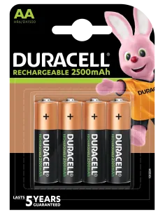 Duracell akupatarei NiMH HR6 AA 2500mAh 4 tk
