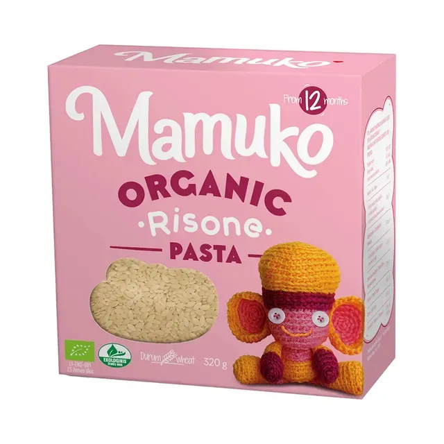 Risone Pasta Organic 12+, MAMUKO, 320 g