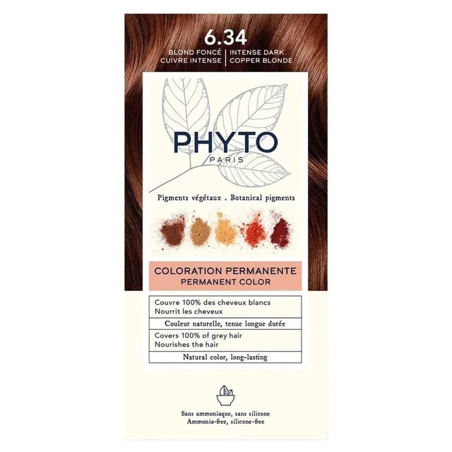 PHYTO Phytocolor Hair Dye No.6.34 Intense Dark Copper Brown