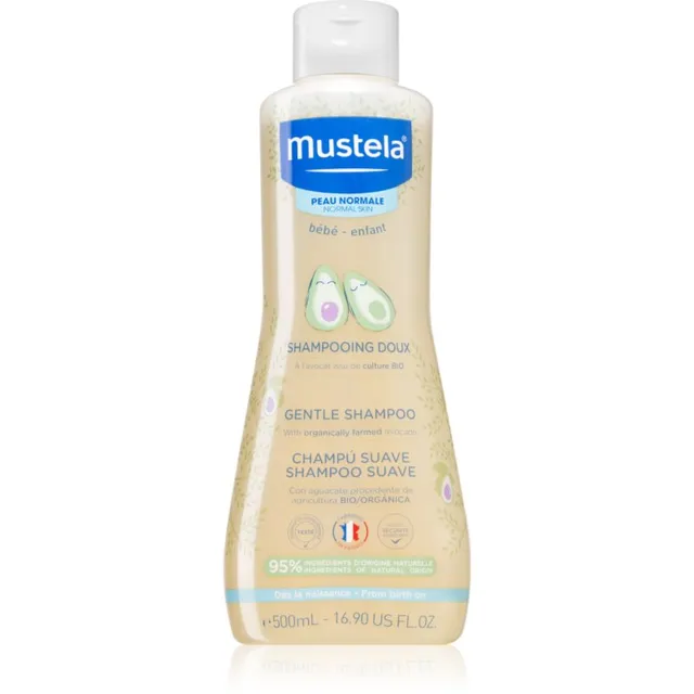Mustela Bébé Õrn šampoon lastele sünnist alates 500 ml