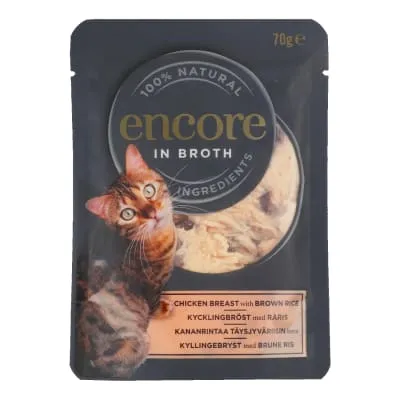 Kassieine Encore kana ja pruun riis 70g