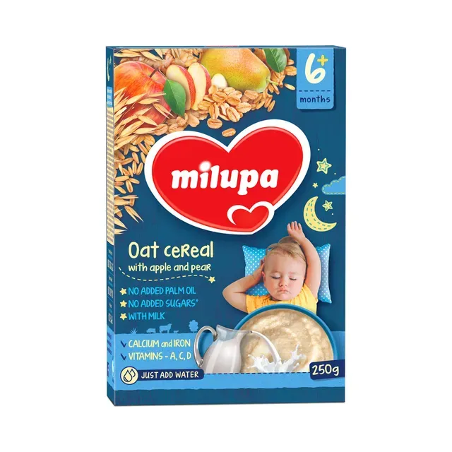 Hea Une Kaerapuder õunte ja pirnidega, 6+, MILUPA, 250 g