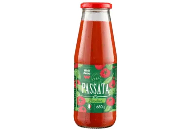 Tomatipüree basiilikuga WELL DONE 680g
