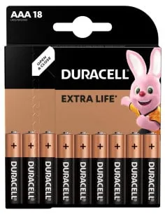 Duracell patarei AAA/MN2400 18 tk megapakk