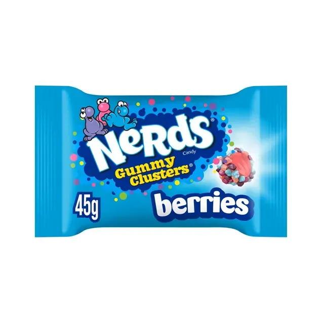 Närimiskommid Gummy Clusters Berries, NERDS, 45 g