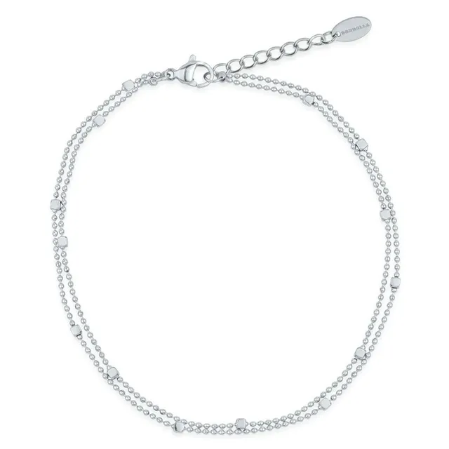 DONDELLA Fléora Silver Anklet 23+3cm