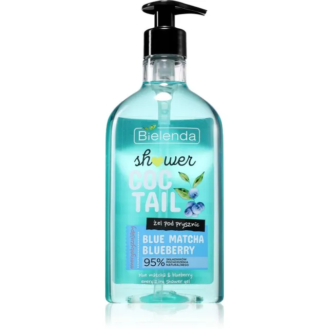 Bielenda Shower Coctail Blue Matcha + Blueberry Energiat andev dušigeel toimib antioksüdandina 400 ml