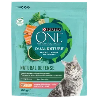 Purina One DualN steril.kassile lõhe/spirulina 750g