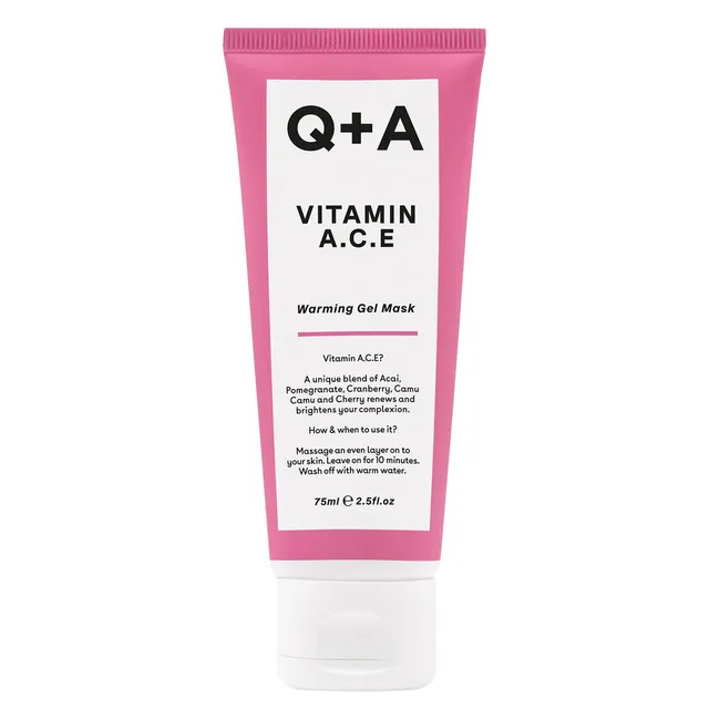 Q+A Vitamin A.C.E Warming Gel Mask 75ml