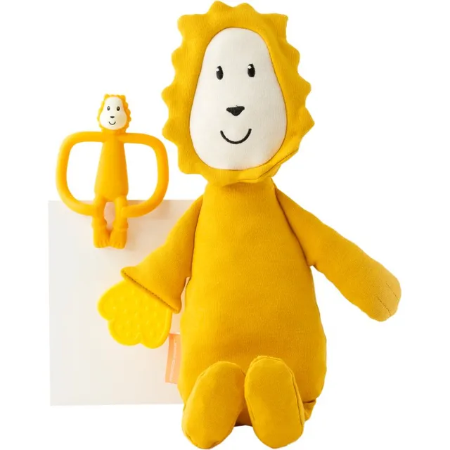 Matchstick Monkey Teething Gift Set 3m+ närimismänguasi + mänguasi Lion 1 tk