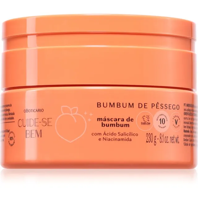 oBoticário Cuide-se Bem Bumbum de Pêssego Mask tuharatele ja puusadele 230 g