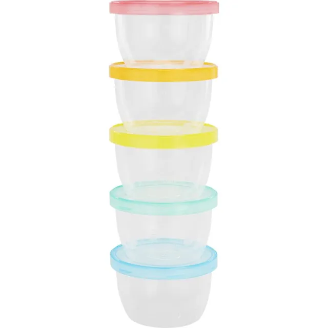 Badabulle Maxi Fun Colors kauss kaanega 5x250 ml