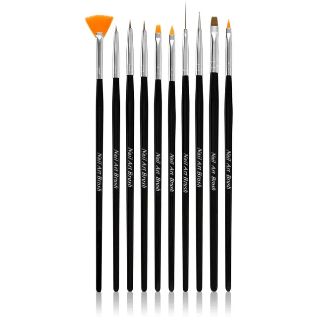 NEONAIL Nail Art Brushes Pintslikomplekt küüntele 10 tk