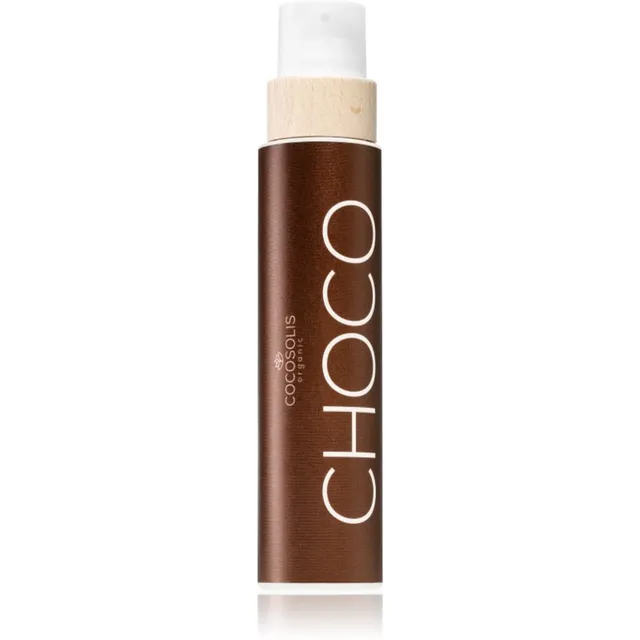 COCOSOLIS CHOCO hooldav päevitusõli ilma päikesekaitsefaktorita lõhn Chocolate 200 ml