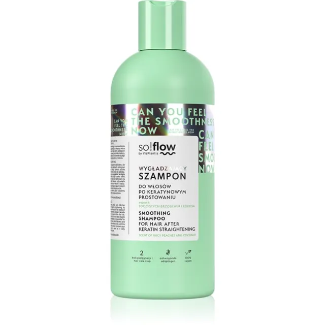 so!flow After Keratin Straightening Smoothing Shampoo Silendav šampoon 400 ml