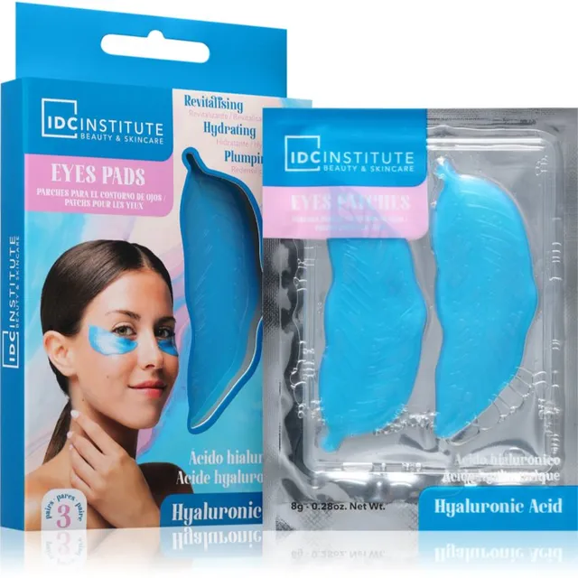 IDC Institute Hyaluronic Acid Eye Patches hüdrogeelpadjakesed silmaaluste rõngaste hoolduseks 3 paar