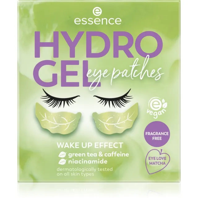 essence HYDRO GEL hüdrogeelmask silmade piirkonnale Eye Love Matcha 1 paar
