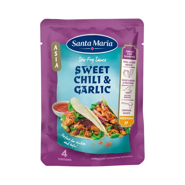 Magusa tšilli ja küüslaugu vokikaste, SANTA MARIA, 100 g