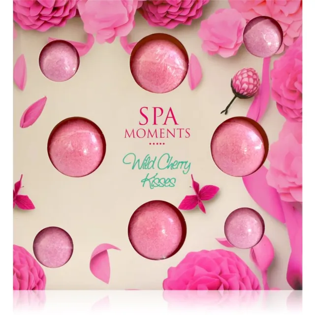Spa Moments Wild Cherry Kisses Kihisevad vannipommid