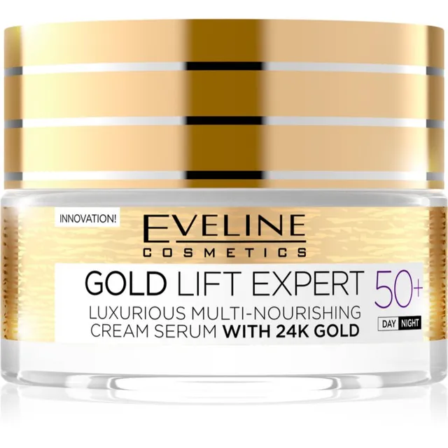 Eveline Cosmetics Gold Lift Expert Kortsudevastane päeva- ja öökreem 50+ 50 ml