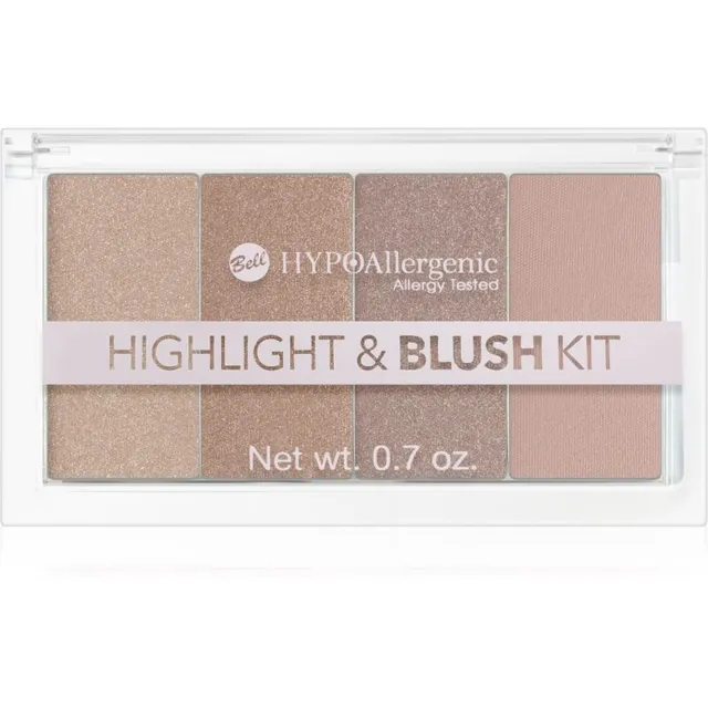 Bell Hypoallergenic <i>highlighter</i>’ite ja põsepunade palett 20 g