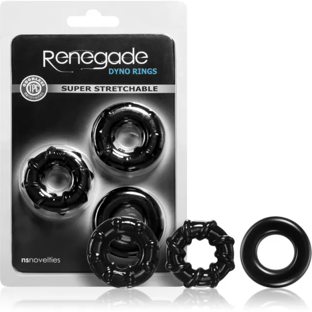 NS Novelties Renegade Dyno rõngaste komplekt peenise peale 3 tk