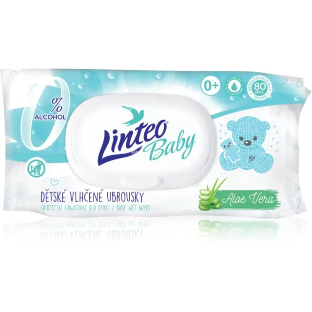 Linteo Baby Pure & Fresh Õrnad niisked salvrätikud beebile aloe veraga 80 tk