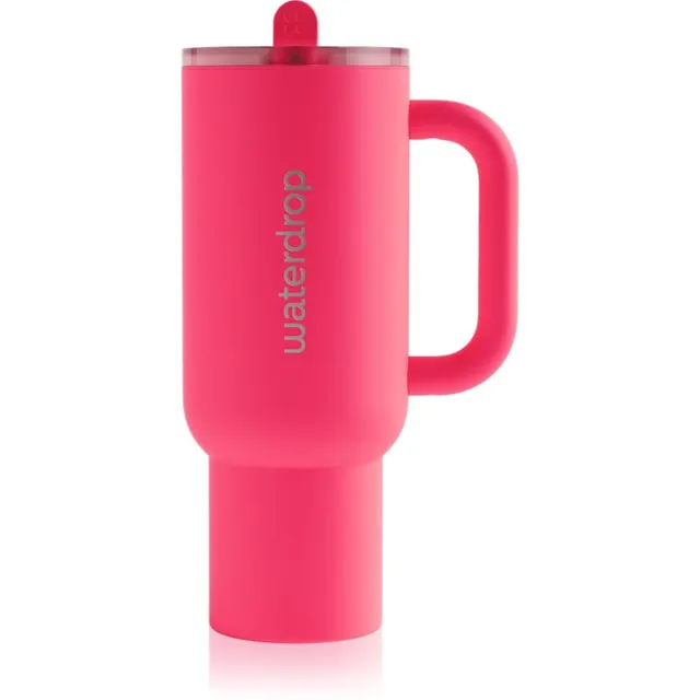 Waterdrop Explorer Tumbler kõrrega roostevabast terasest joogitops (piiratud koguses) Neon Pink 1 tk