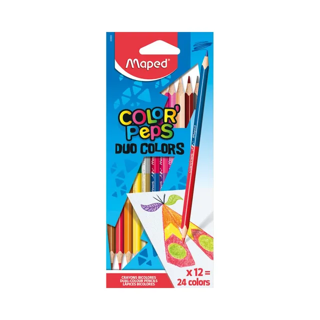 Värvipliiats Color Peps DUO 24 tk, COLOR PEPS, 1 kmpl