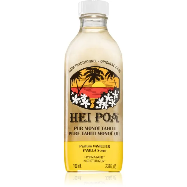 Hei Poa Pure Tahiti Monoï Oil Vanilla Multifunktsionaalne õli kehale ja juustele 100 ml