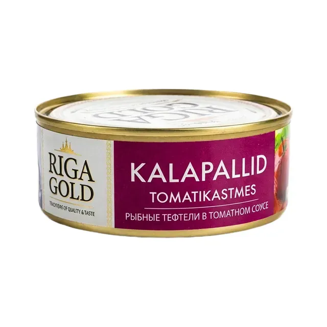 Kalapallid tomatikastmes  EO, RIGAS GOLD, 240 g