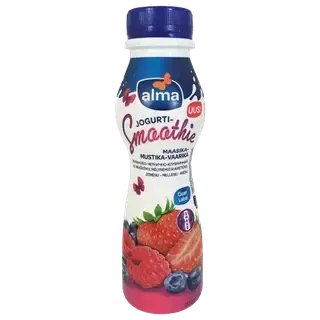 Jogurtismuuti Alma maasika-mustika-vaarika, ALMA, 275 g