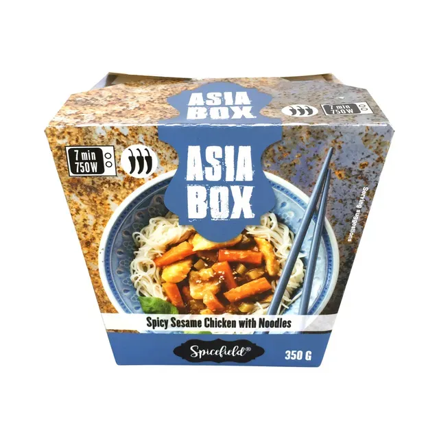 Asia Box Vürtsikas seesamikana nuudlitega, SPICEFIELD, 320 g